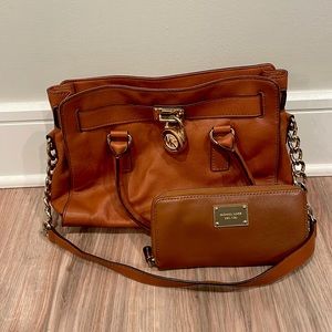 Michael Kors luggage bag and wallet